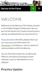Mobile Screenshot of baronyoftheflame.org
