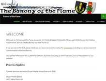 Tablet Screenshot of baronyoftheflame.org